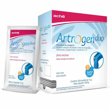 Colágeno Artrogen Duo Sabor Laranja com Abacaxi – 30 Sachês de 11g cada